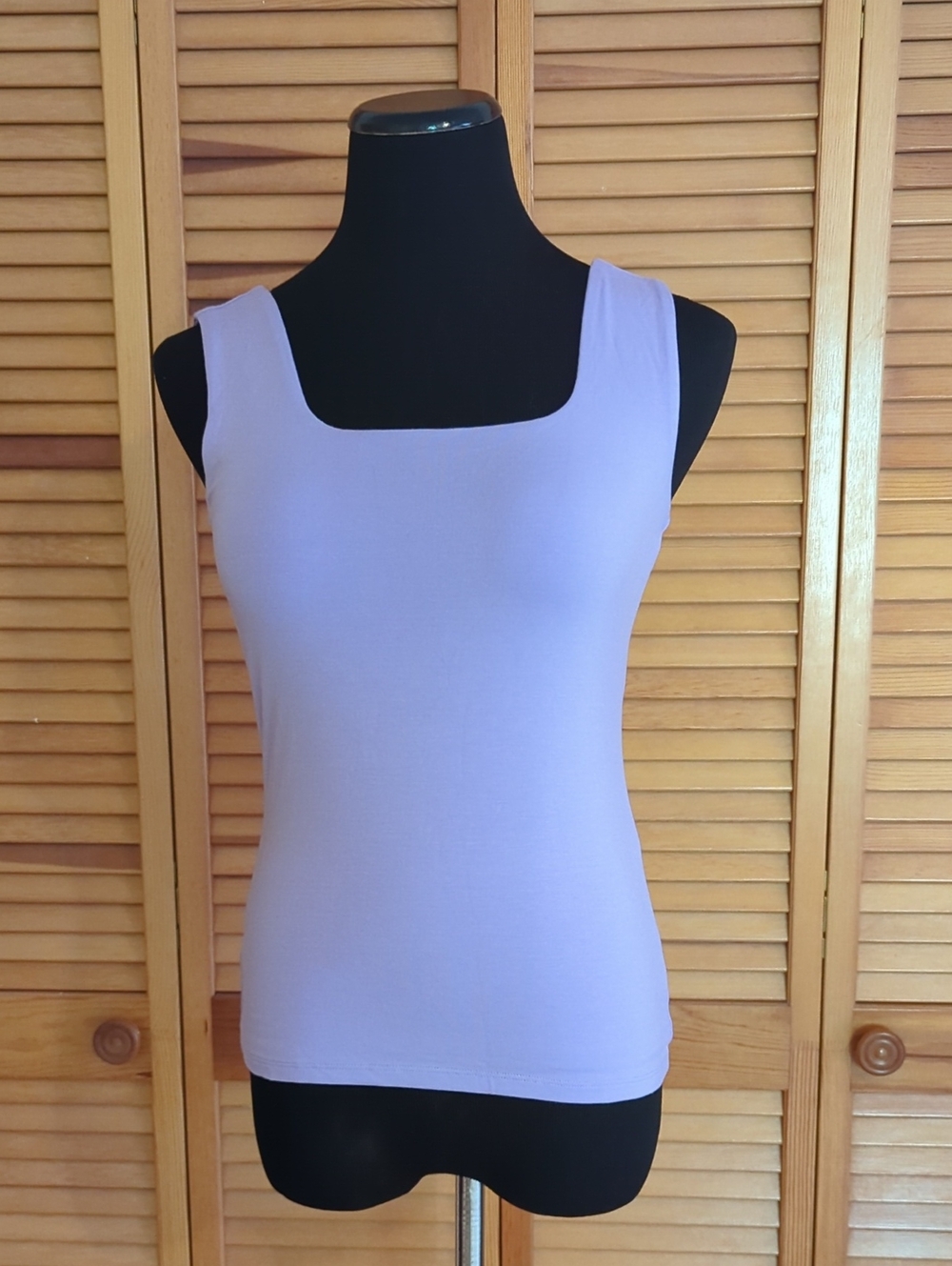 NWT Ann Taylor Soft Purple Square-Neck Tank Top Size XS